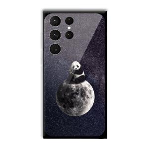 Astronaut Panda Customized Printed Glass Back Cover for Samsung Galaxy S23 Ultra
