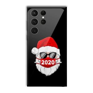 2020 Santa Customized Printed Glass Back Cover for Samsung Galaxy S23 Ultra