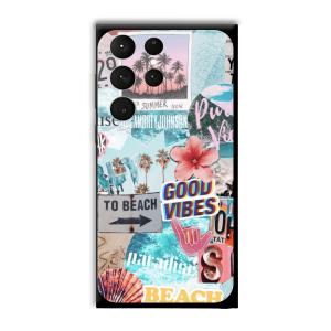 To the Beach Customized Printed Glass Back Cover for Samsung Galaxy S23 Ultra