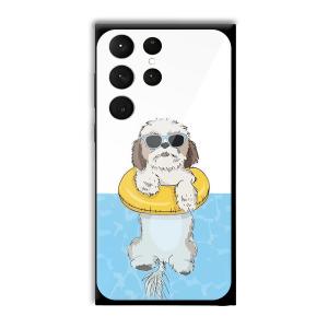 Cool Dog Customized Printed Glass Back Cover for Samsung Galaxy S23 Ultra