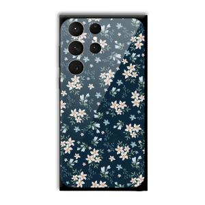 Little Flowers Customized Printed Glass Back Cover for Samsung Galaxy S23 Ultra