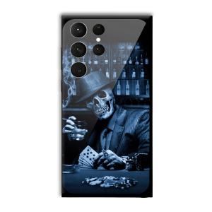 Scary Man Customized Printed Glass Back Cover for Samsung Galaxy S23 Ultra