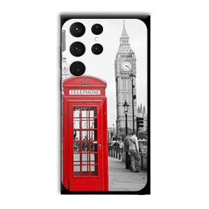 Telephone Retro Customized Printed Glass Back Cover for Samsung Galaxy S23 Ultra
