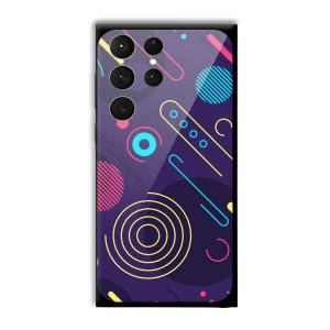 Purple Music Customized Printed Glass Back Cover for Samsung Galaxy S23 Ultra