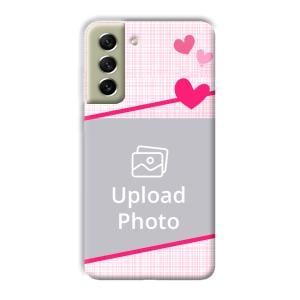 Pink Check Customized Printed Back Cover for Samsung Galaxy S21 FE