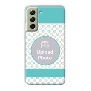 Blue Flowers Customized Printed Back Cover for Samsung Galaxy S21 FE