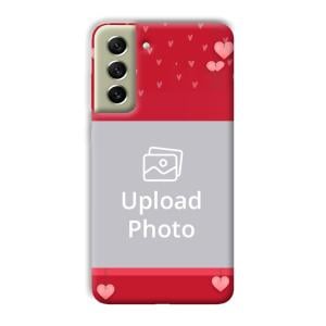 Red Pink  Customized Printed Back Cover for Samsung Galaxy S21 FE