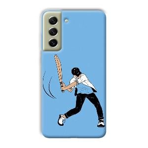 Cricketer Phone Customized Printed Back Cover for Samsung Galaxy S21 FE