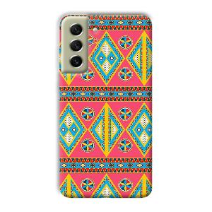 Colorful Rhombus Phone Customized Printed Back Cover for Samsung Galaxy S21 FE