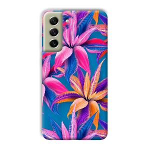 Aqautic Flowers Phone Customized Printed Back Cover for Samsung Galaxy S21 FE