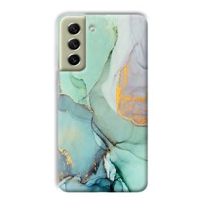 Green Marble Phone Customized Printed Back Cover for Samsung Galaxy S21 FE