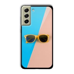 Cool Sunglasses Customized Printed Glass Back Cover for Samsung Galaxy S21 FE