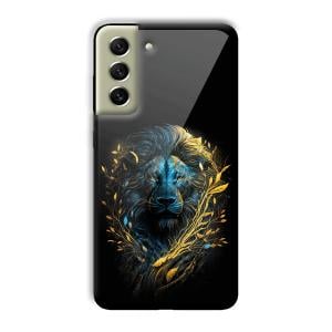 Golden Lion Customized Printed Glass Back Cover for Samsung Galaxy S21 FE