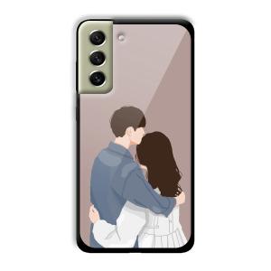 Cute Couple Customized Printed Glass Back Cover for Samsung Galaxy S21 FE