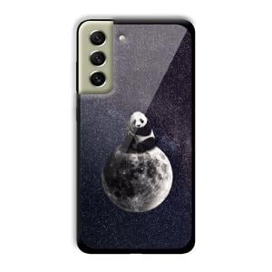 Astronaut Panda Customized Printed Glass Back Cover for Samsung Galaxy S21 FE