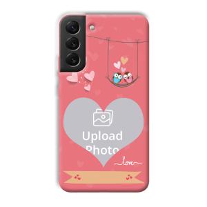 Love Birds Design Customized Printed Back Cover for Samsung Galaxy S22 Plus
