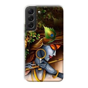 Krishna & Flute Phone Customized Printed Back Cover for Samsung Galaxy S22 Plus