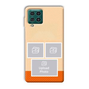 Orange Background Customized Printed Back Cover for Samsung Galaxy F62