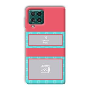 Blue Pink Customized Printed Back Cover for Samsung Galaxy F62