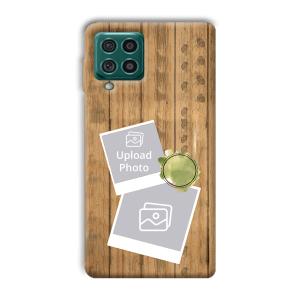 Wooden Photo Collage Customized Printed Back Cover for Samsung Galaxy F62