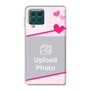 Pink Check Customized Printed Back Cover for Samsung Galaxy F62