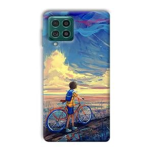 Boy & Sunset Phone Customized Printed Back Cover for Samsung Galaxy F62