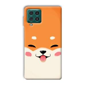Smiley Cat Phone Customized Printed Back Cover for Samsung Galaxy F62