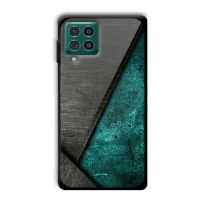 Aqua Green Customized Printed Glass Back Cover for Samsung Galaxy F62