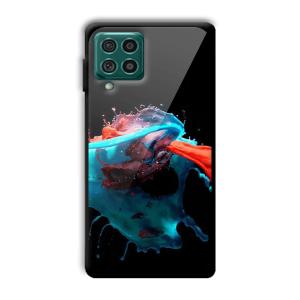 Mix of Colors Customized Printed Glass Back Cover for Samsung Galaxy F62
