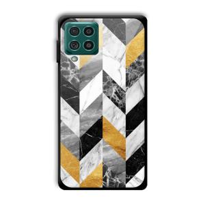Marble Tiles Customized Printed Glass Back Cover for Samsung Galaxy F62