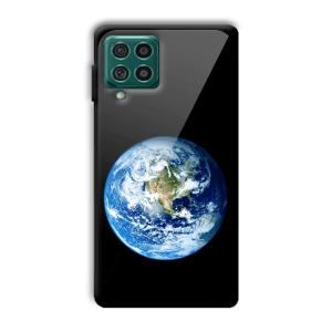 Floating Earth Customized Printed Glass Back Cover for Samsung Galaxy F62