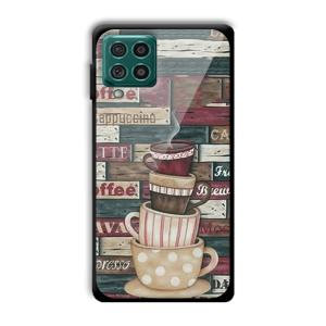 Coffee Design Customized Printed Glass Back Cover for Samsung Galaxy F62
