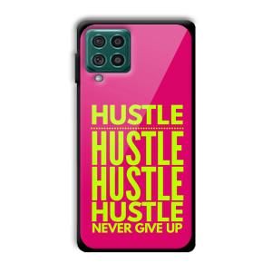 Never Give Up Customized Printed Glass Back Cover for Samsung Galaxy F62
