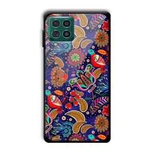 Animal Sketches Customized Printed Glass Back Cover for Samsung Galaxy F62