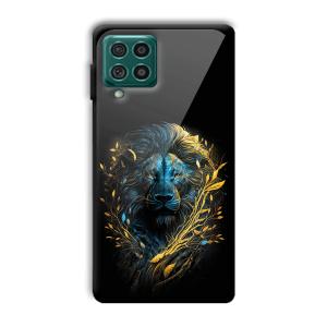 Golden Lion Customized Printed Glass Back Cover for Samsung Galaxy F62