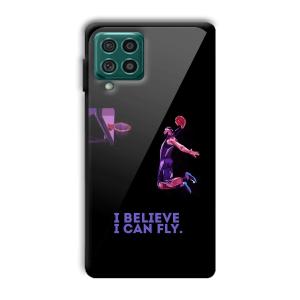 I Believe Customized Printed Glass Back Cover for Samsung Galaxy F62