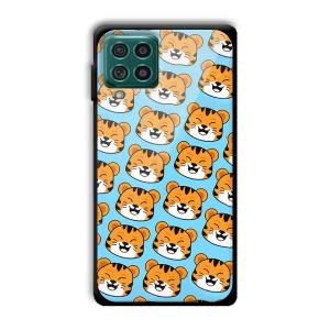 Laughing Cub Customized Printed Glass Back Cover for Samsung Galaxy F62