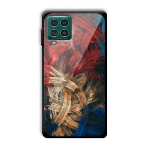 Painted Frame Customized Printed Glass Back Cover for Samsung Galaxy F62