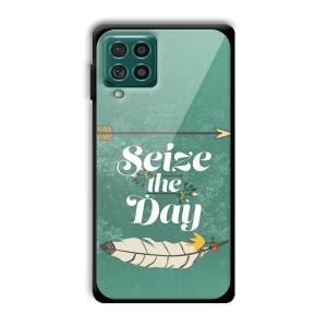 Seize the Day Customized Printed Glass Back Cover for Samsung Galaxy F62