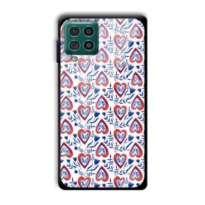Little Spades Customized Printed Glass Back Cover for Samsung Galaxy F62