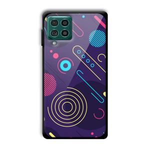 Purple Music Customized Printed Glass Back Cover for Samsung Galaxy F62