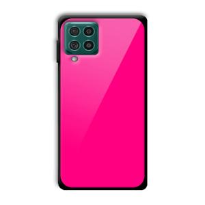 Neon Pink Customized Printed Glass Back Cover for Samsung Galaxy F62