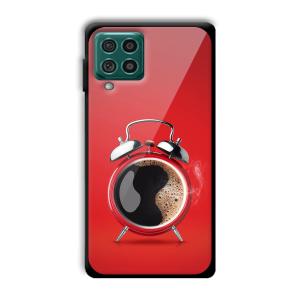 Morning Coffee Customized Printed Glass Back Cover for Samsung Galaxy F62