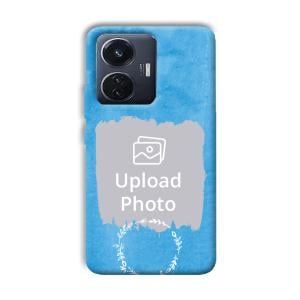 Blue Design Customized Printed Back Cover for Vivo T1
