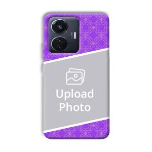 Purple Design Customized Printed Back Cover for Vivo T1