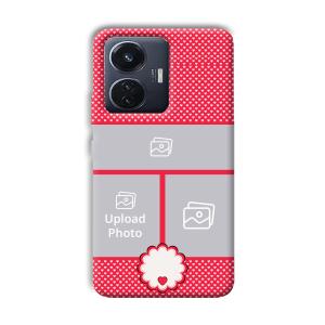 Little Hearts Customized Printed Back Cover for Vivo T1