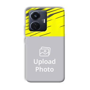 Yellow Lines Customized Printed Back Cover for Vivo T1