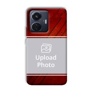 Solid Red Customized Printed Back Cover for Vivo T1