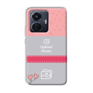 Pinkish Design Customized Printed Back Cover for Vivo T1
