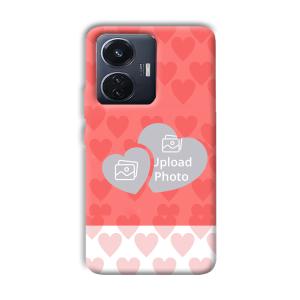 2 Hearts Customized Printed Back Cover for Vivo T1